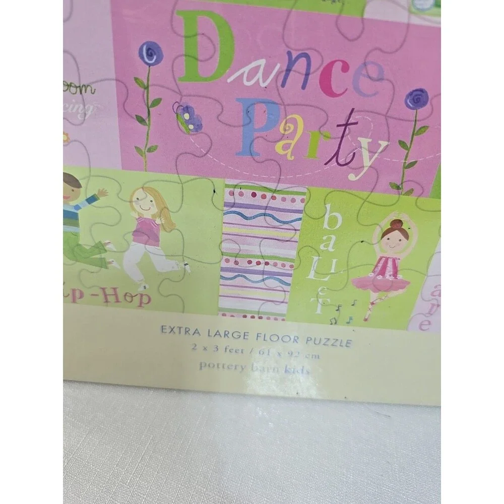 POTTERY BARN KIDS DANCE 48pc X-LARGE FLOOR PUZZLE 2ft x 3ft EASY CLEAN JUMBO PCS